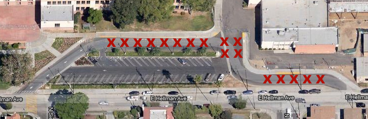 NO Parking zones